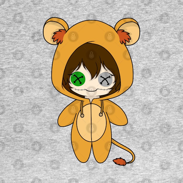 creepypasta clockwork lion costume doll by LillyTheChibi